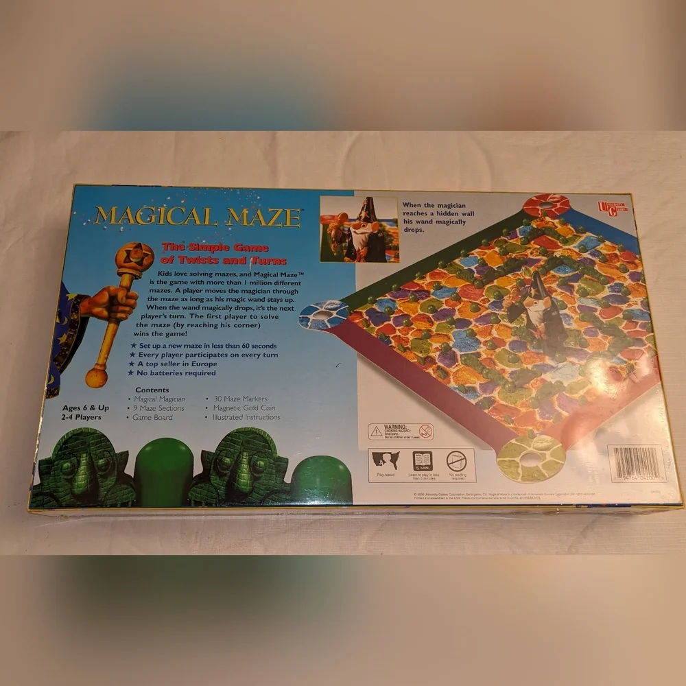 Vtg Board Game New Magical Maze 1996 Wizards Sealed In Plastic